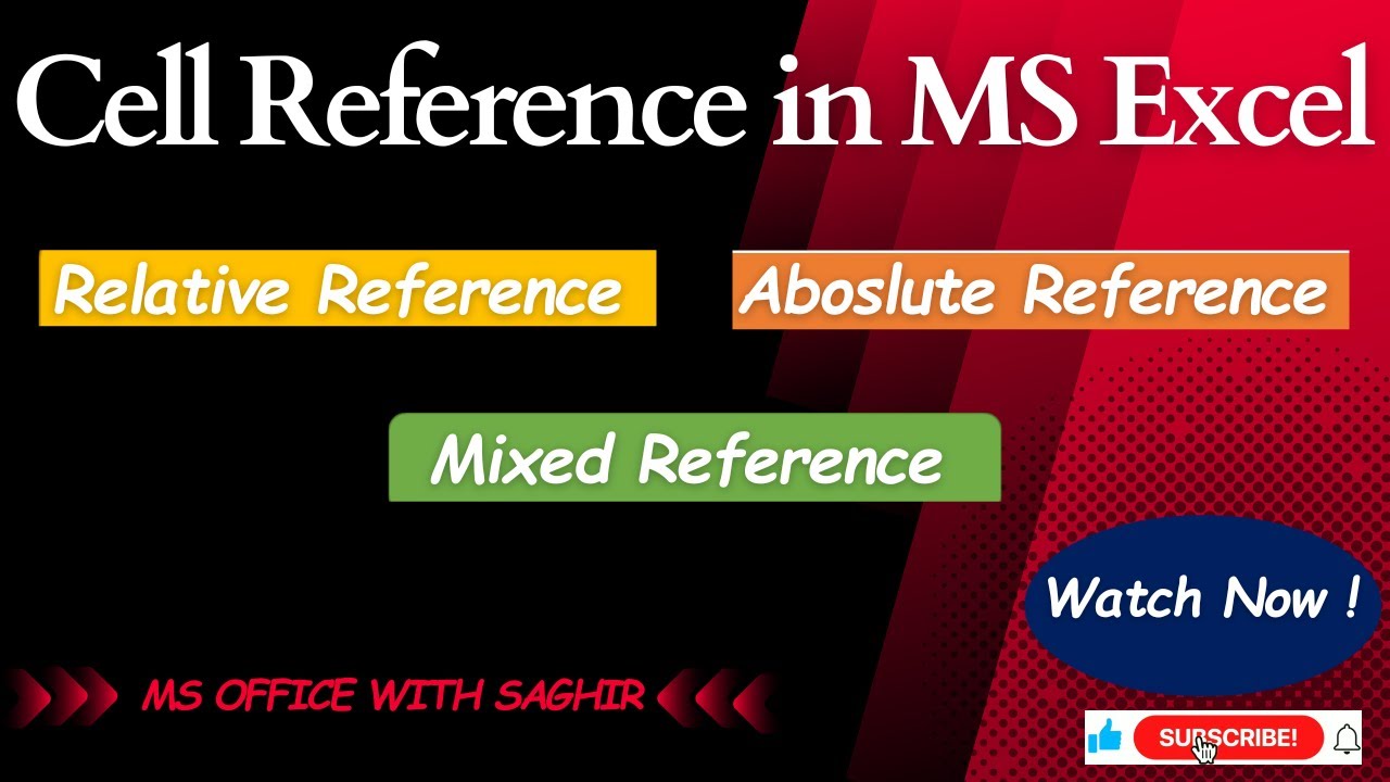 Lesson No 27 Cell Reference In MS Excel Relative Reference lesson-no-27-cell-reference-in-ms-excel-relative-reference