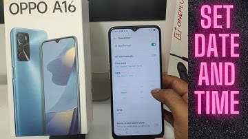 How to set Date and Time in OPPO A16| How to Change Time & Date Format in OPPO A16| date and time
