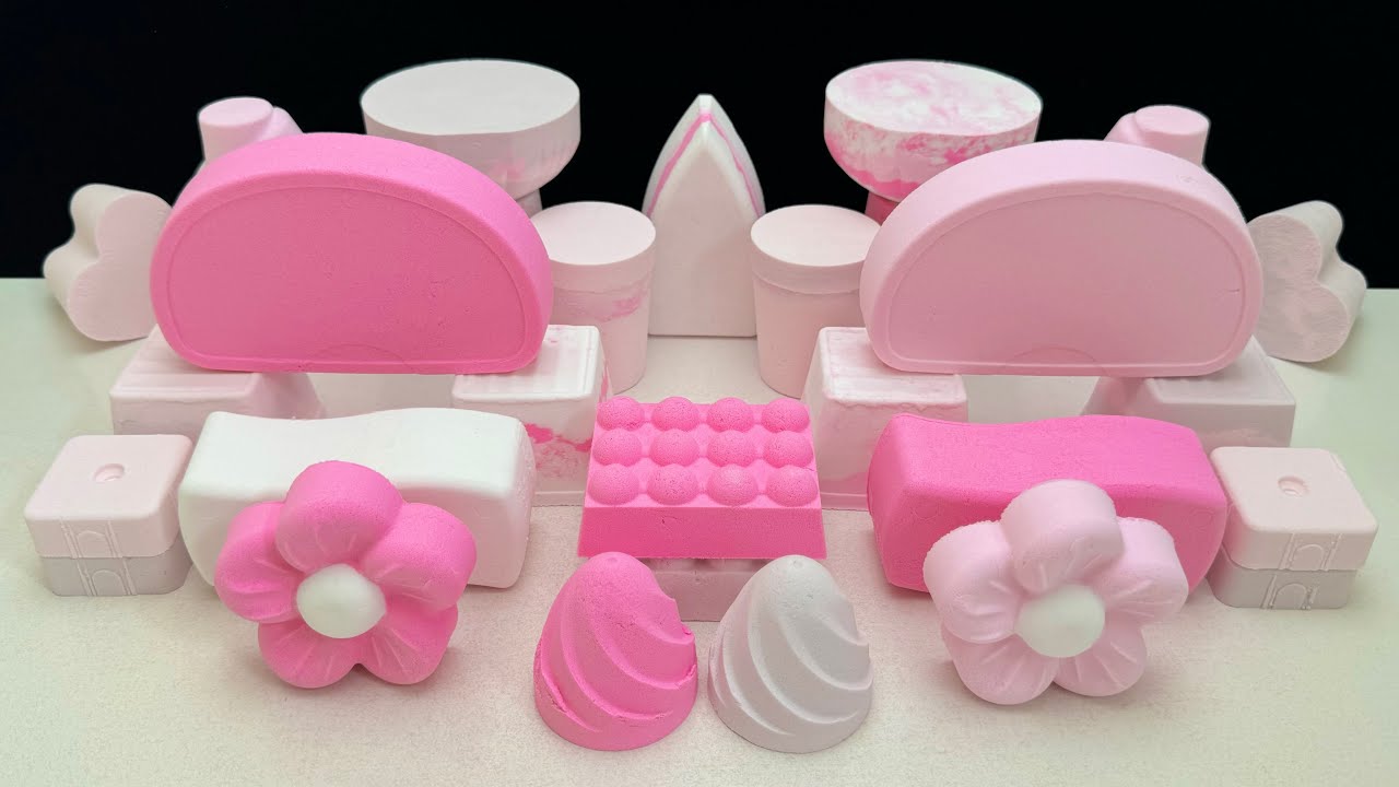 ASMR baking soda | Pink 🌺