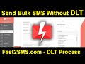 Dlt new rules  send bulk sms without dlt  fast2sms dlt process  quick sms  dlt api details