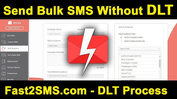 DLT New Rules - Send Bulk SMS Without DLT | Fast2SMS DLT Process & Quick SMS | DLT API Details