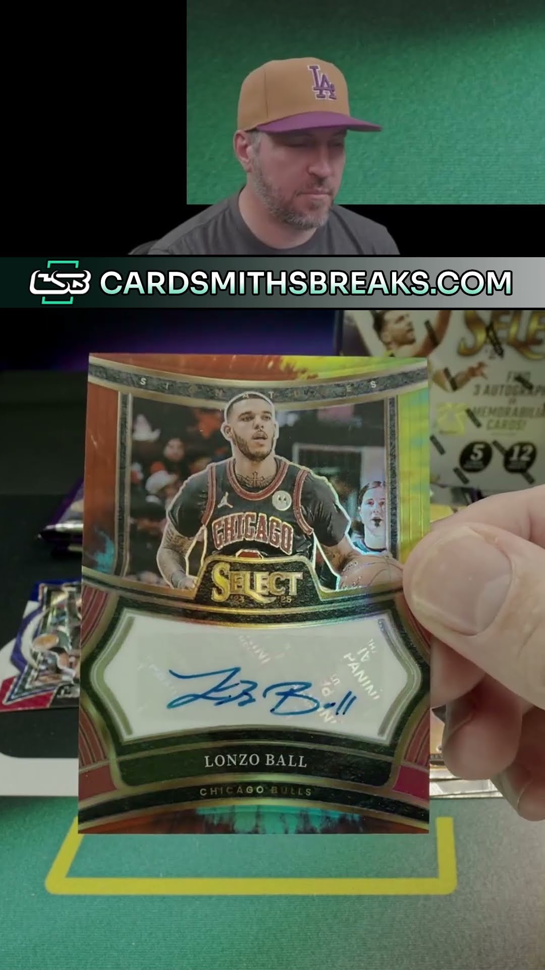 2024 25 Panini Select Basketball Lonzo Ball Tie Dye Auto