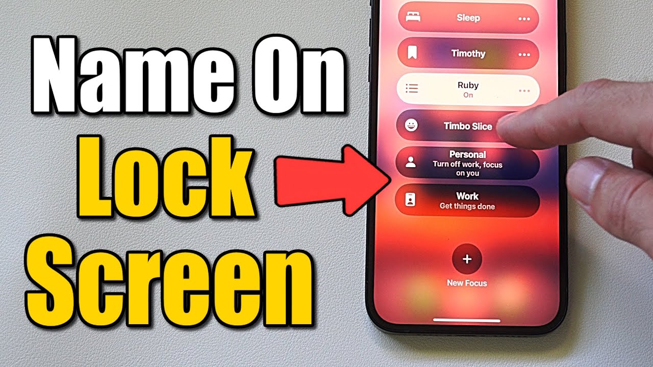 How to Add your Name to Lock Screen on iPhone (Best Method) - YouTube