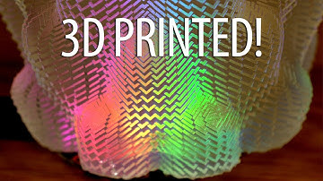 3D Printing with Math! Cuboid Vase on Form 2 3D Printer - Lights from Adafruit Circuit Playground