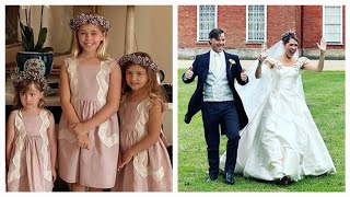 Princess Leonore, Prince Nicolas and Adrienne were part of the Bridal Party of Celina d’Abo