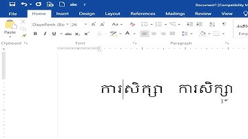 ចងម៉ាក្រូដើម្បីចុចឃីបតក្នុងការប្តូរហ្វុនអក្សរ - Macro | Short Cut Key | Ms. Word