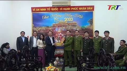 Thăm và động viên CBCS Công an TP Huế làm nhiệm vụ trong đêm giao thừa