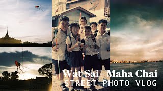 Half Frame Film Photography 📸 | Wat Sai - Maha Chai | Samut Sakhon 🇹🇭 | STREET PHOTO VLOG EP.26
