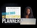 The Best Way To Create A Weekly Content Planner (with Google Docs!)