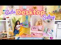 Let&#39;s DIY A Cute Desk Setup With Doll Rooms And Storage
