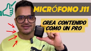 Unboxing Micrófono J11 Lavalier para crear contenido| iPhone y Android