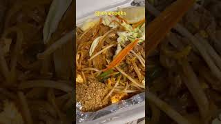 ASMR Opening container sounds with beef pad thai #satisfying #beefpadthai #viral #food #asmr #shorts