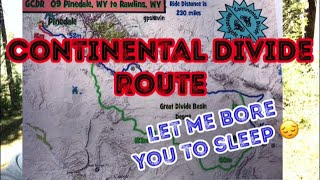 High Level View Of Our U.s. Continental Divide Trail Tracks - Warning No Detailed Routes