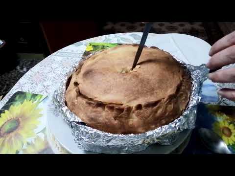 Как Правильно Кушать Мясной Пирог Курник. Рецепт Пирога Под Видео