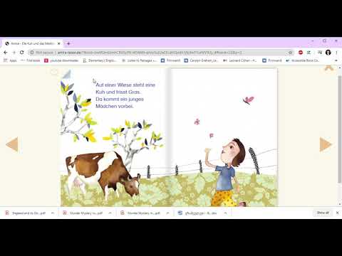 ვსწავლობთ გერმანულად კითხვას 1 / Die Kuh und das Mädchen