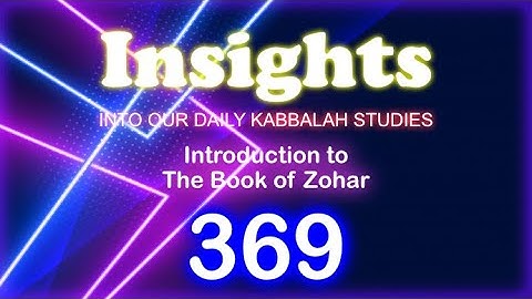 Introduction to the Book of Zohar
