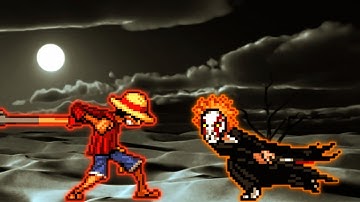 Luffy Time Skip(New) VS Ichigo V4 OP(All Form) in Jump Force Mugen