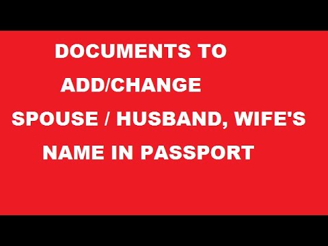 Video: Do I Need To Change The Passport After Changing The Surname