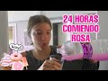 24 HORAS COMIENDO ROSA *RETO* | Marru