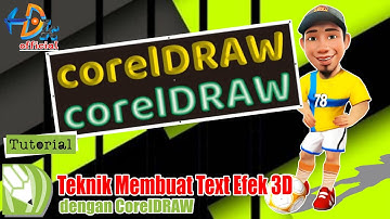 CARA MEMBUAT ANIMASI TEXT 3 DIMENSI DI CORELDRAW | Buat Logo di CorelDraw | Tutorial CorelDRAW Part2