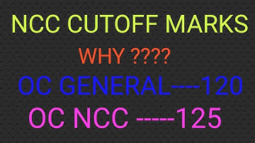 TSLPRB NCC CUTOFF MARKS WHY HIGH