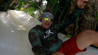 Secrets Aura Cozumel Swim Up Suite Waterslide to Swim Up Bar