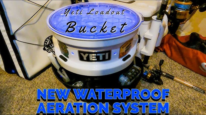 Yeti loadout Bucket charcoal w/ caddy, honeycomb lid, & pocket