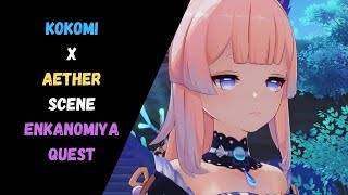 Kokomi X Traveler Scene Enkanomiya Quest Three Realms Gateway Offering Genshin Impact 2.5