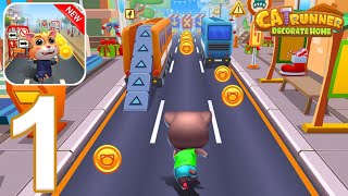 Cat Runner: Decorate Home - Gameplay Walkthrough Part 1 - Tutorial (Android,IOS)