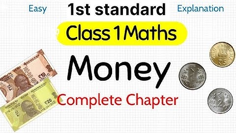 💞1st standard maths part 2 lesson 14 Money complete chapter detailed video #1ststandard #maths