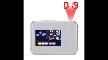 Multi Function Digital Alarm Clocks Color Screen Desktop Clock Display Temp Calendar Time Projection