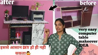 Old table makeover DIY 3#Amazing & easy transformation idea#old table quick makeover idea