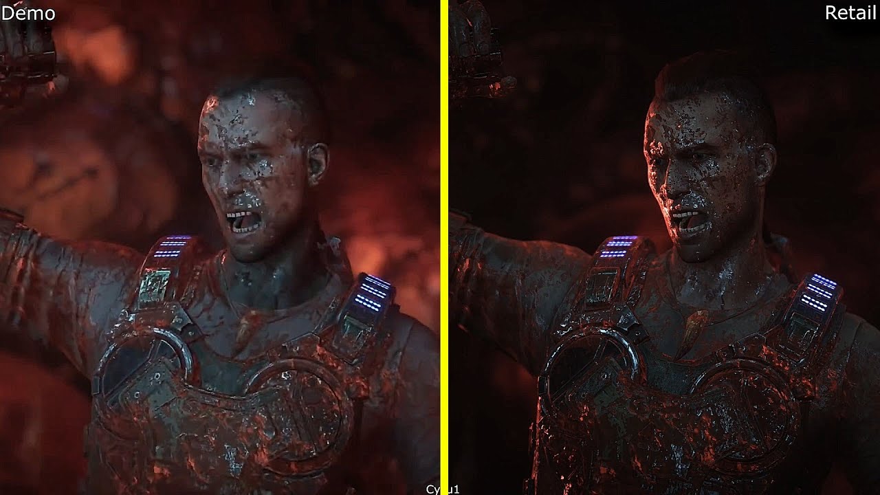 Gears 5 E3 2019 Demo vs Retail Xbox One X Graphics Comparison