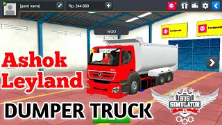 Ashok Leyland Dumper Truck Mod Drive For Bus Simulator Indonesia