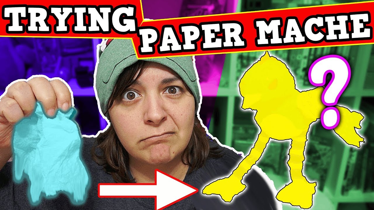 I TRY PAPER MACHE FOR THE FIRST TIME - Slimey Mess DIY Craft 