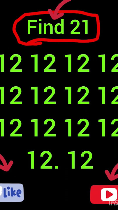 12 kai bheed mai 21 ko dhundo #puzzle #phaliya #maths #phaliyan #pheliya #gk #viral #shortsfeed