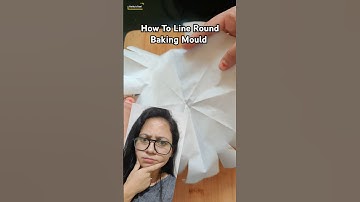 Easiest Way to Line a Round Baking Mould 🎂| Kitchen Hack 🤡| Baking Hack #Shorts