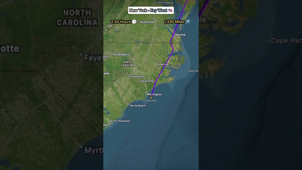 New York to Key West ✈️🗽➡️🌴 | One of the Longest East Coast Flights in the U.S.!