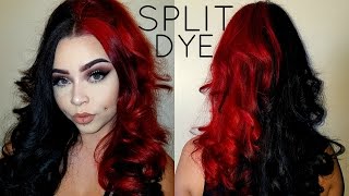 Split Dye Half Half Hair Faq Youtube
