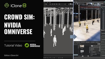 Crowd Sim Pipeline: iClone NVIDIA Omniverse Live Sync | iClone 8 Tutorial