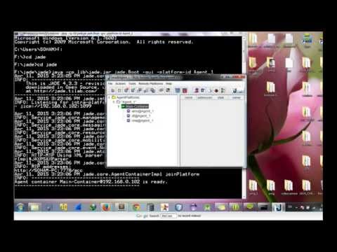 Message Transfer between two Plateform in Local Machine using JADE