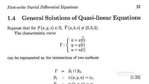 |Lecture 10| General solution of Quasai Linear equation