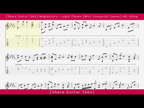 [Share Guitar Tabs] Maplestory - Login Theme (Misc Computer Games) HD 1080p