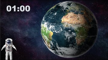 1-Minute Outer Space Timer 🌌 | Floating Astronaut | Ambient Space Music | Alarm