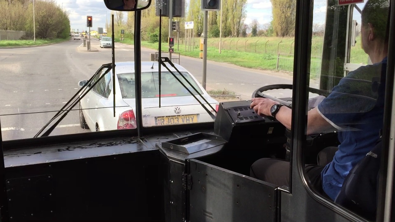 Front seat Fleetline bus ride - Southend Transport 233 (MRJ 233W).