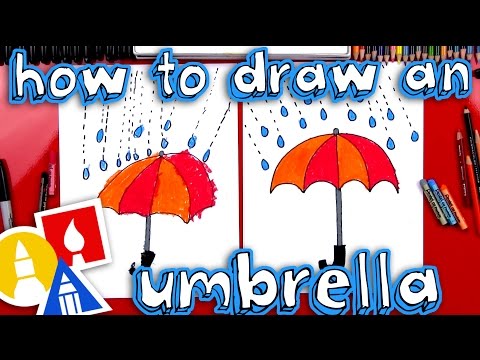 Video: How To Draw An Umbrella