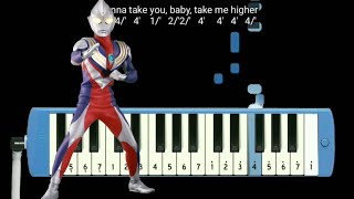 Not Pianika Ultraman Tiga Opening