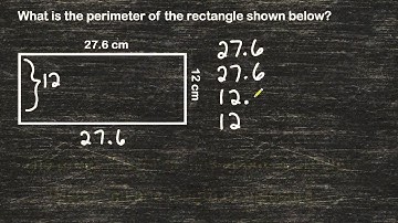 Perimeter Of A Rectangle And Decimals Values