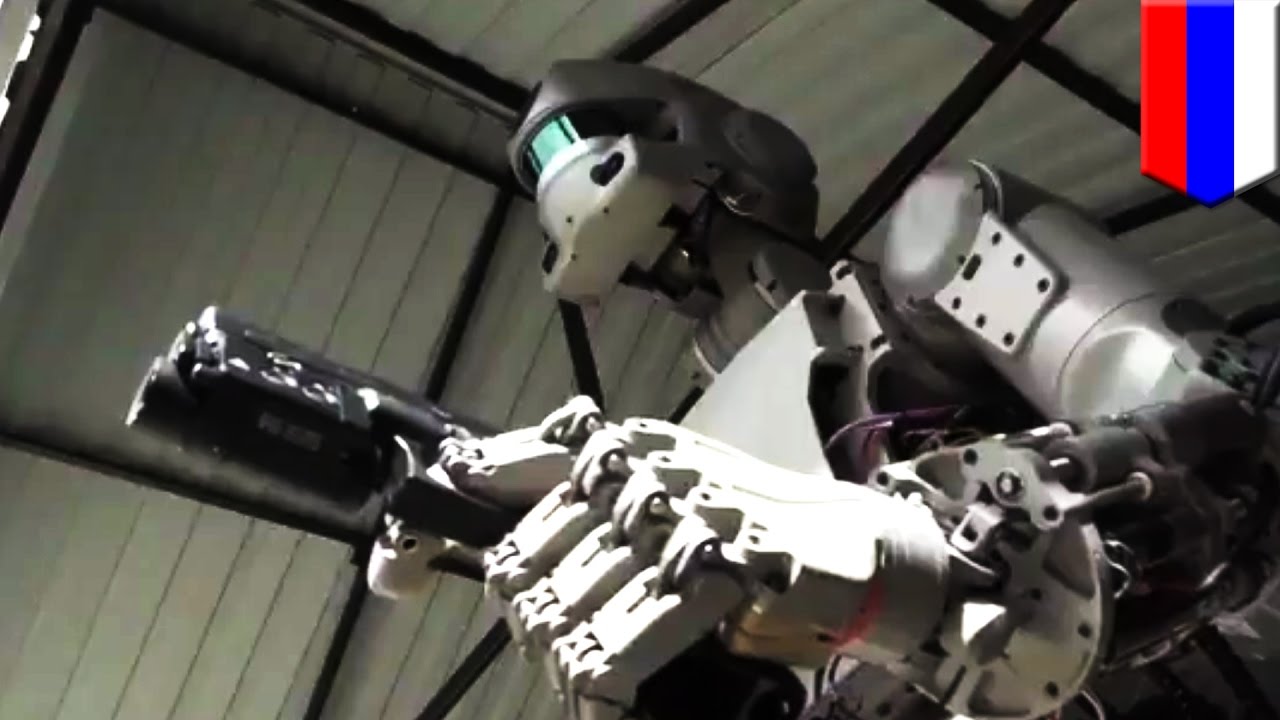 Robot with gun: Russia’s FEDOR robot can dual wield guns and repair ...