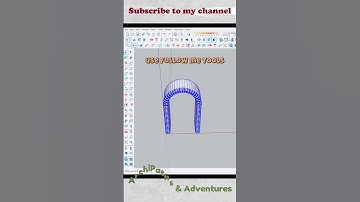 How to use the Follow me tool to create arches in SketchUp?